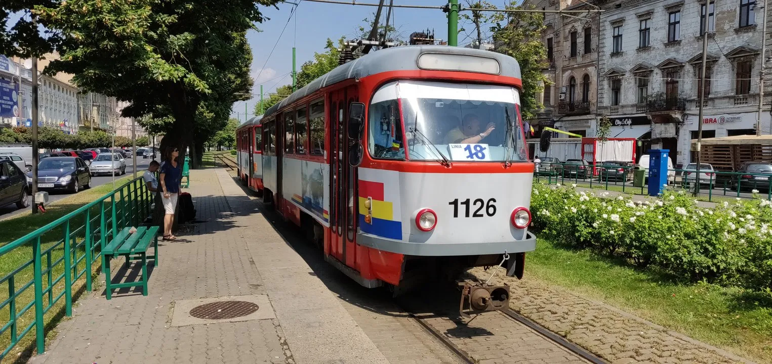 Tram in Arad.